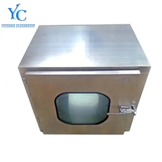 Pass Through Cabinet Clean Room External Mechanical Interlock Stainless Steel Pass Box